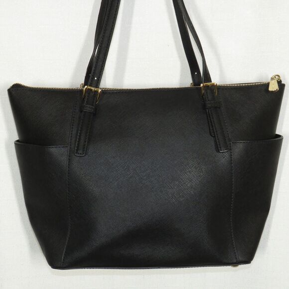 Michael Kors Black Saffiano Leather Large Tote Bag Purse - Picture 3 of 13